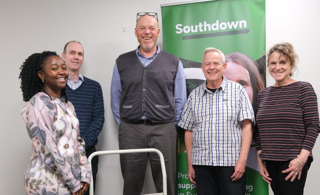 Southdown colleagues with CMLD team who came to collect laptops from Bell Lane office||