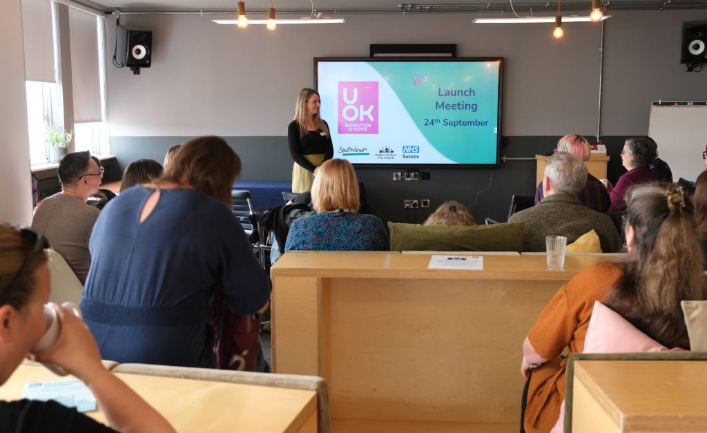 People attending the launch meeting for the UOK Brighton & Hove contract on 24th September